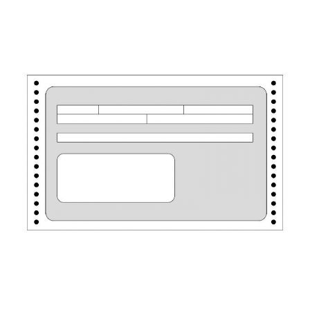 Apli Formularios en Continuo de Recibos con 1 Copia, 240x97mm, 1200 Unidades